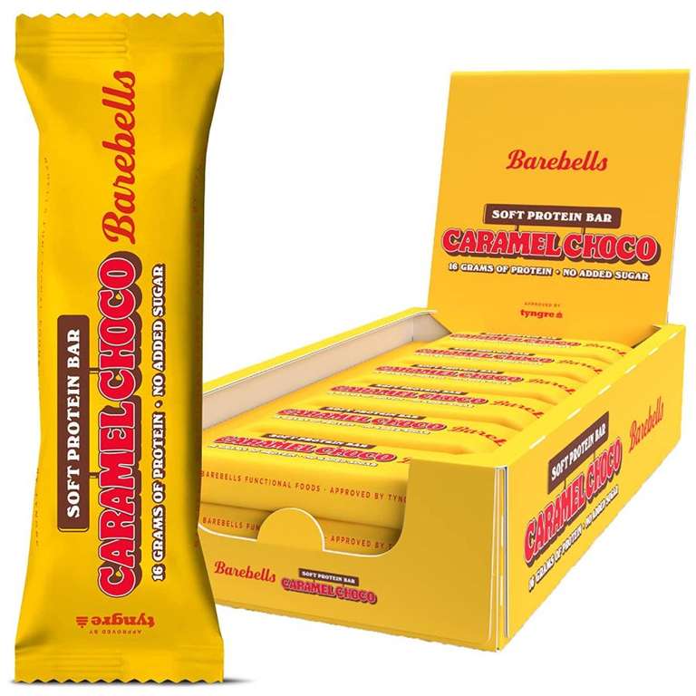 Barebells Proteinriegel Liebhaber 50% deal - 12x55g Soft Protein Bar Caramel Choco