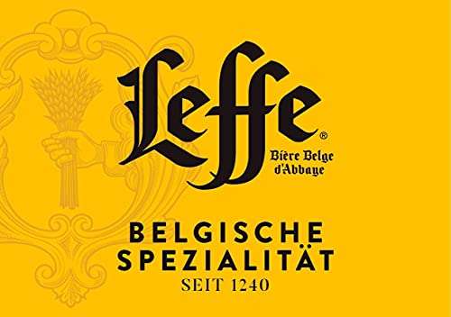 Leffe Blonde Flaschenbier, MEHRWEG im Kasten, Blondes Abteibier Bier aus Belgien (24 x 0.33 l) (Prime Spar-Abo)
