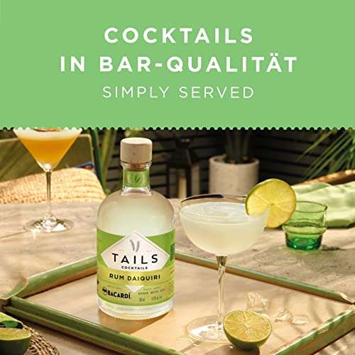 Tails Cocktails Rum Daiquiri, mit BACARDÍ Rum gemixt 14,9% Vol., 50 cl/500 ml (Prime)