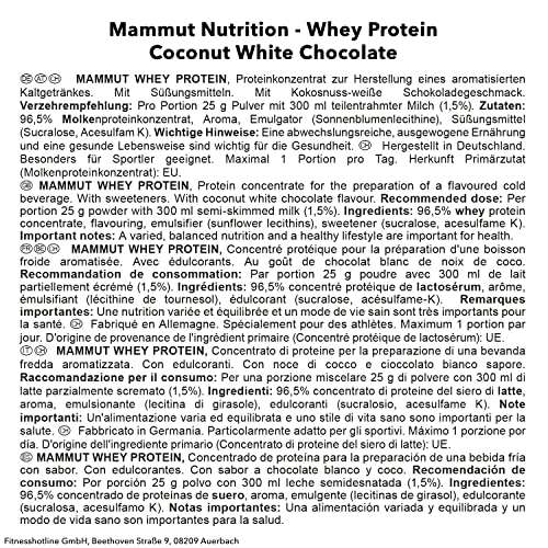 [Amazon | Spar-Abo] Mammut Nutrition Whey Protein 1000 g 11,77€- 10% Coupon Personalisiert, Bestpreis?