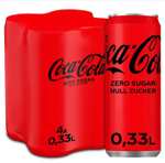 Jawoll: 4 Dosen Coca-Cola Zero, je 0,33l Inhalt, Einzeldose kostet rechnerisch 25Cent , Literpreis liegt bei 75Cent