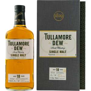 Whisky-Deals 159: Tullamore Dew 18 Jahre Single Malt Irish Whiskey 41.3% vol. (0.7 l) für 70,90€ inkl. Versand