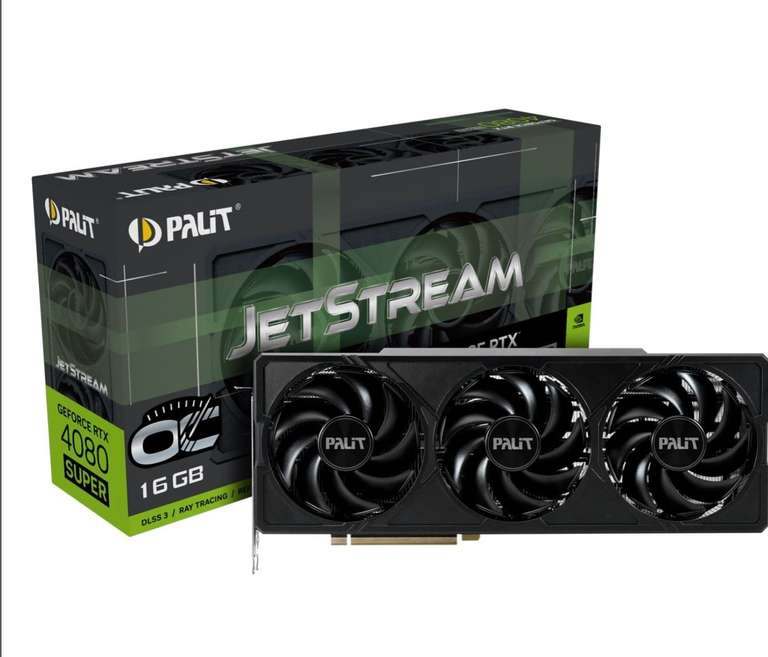 16GB Palit GeForce RTX 4080 SUPER JetStream OC Aktiv PCIe 4.0 x16 (Retail)