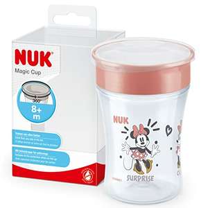 [Prime] NUK Magic Cup Trinklernbecher | 8+ Monate | 230 ml | auslaufsicherer 360°-Trinkrand | BPA-frei | Disney Minnie Maus | rot