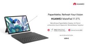 Huawei MatePad 11.5"S Tablet + Tastatur & Stift (2800x1840, PaperMatte-Display, Kirin 9000WL, 8/256GB, 8800mAh, 510g)