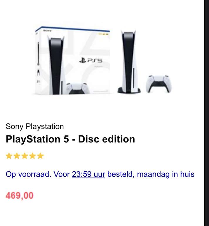 [Niederlande] PlayStation 5 Disc Version