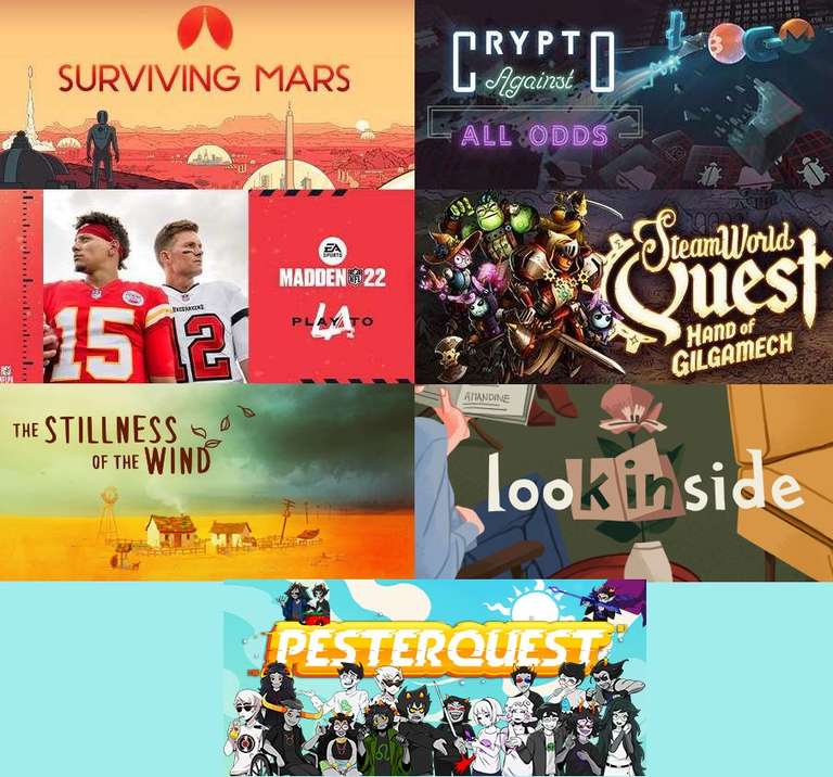 [Prime Gaming] Madden NFL 22 (Origin) | Surviving Mars (EGS) | Crypto: Against All Odds | The Stillness of the Wind | + 3 weitere Spiele