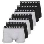 7er Pack Kappa Boxershorts für 29,99€ + kostenlosem Versand | S-XXL (schwarz, grau/schwarz, rot/schwarz)