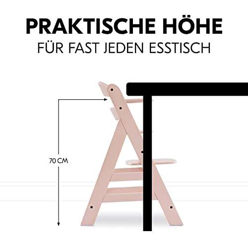 Prime: Hauck Kinder Hochstuhl Alpha+ - Mitwachsender Holz Babystuhl bis 90 kg