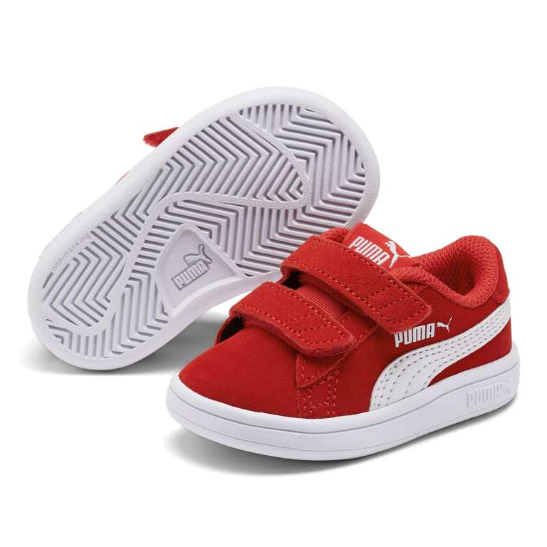 PUMA Unisex-Kinder Smash V2 Sd V Inf Sneaker rot Gr 28 - PRIME