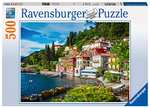 Ravensburger Puzzle 14756 - Comer See, Italien - 500 Teile Puzzle, ab 10 Jahren, Landschaftspuzzle mit Italien-Motiv (PRIME)