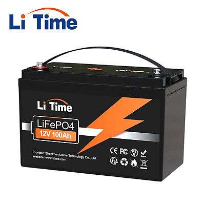 LiTime LiFePO4 Akku 12V 100Ah Lithium Batterie Ebay Plus