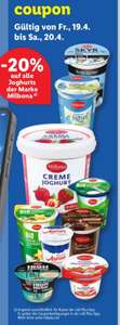 [Lidl mit Lidl Plus] 20% auf alle Joghurts der Marke Milbona