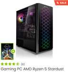Gaming PC AMD Ryzen 5 Stardust * 6 Kern CPU 3.90GHz + 12 GB RX 6700XT + Gratis Spiel *Starfield*