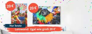 Foto-Leinwände (bis 70 x 50 cm) für 20€