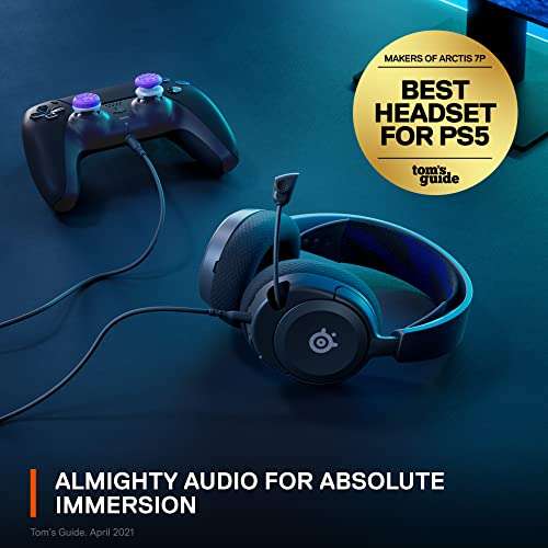 Steelseries Arctis Nova 1P Gaming Over Ear Headset kabelgebunden Stereo Schwarz Mikrofon-Rauschunterdrückung Headset