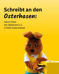 [Deutsche Post] Brief vom Osterhasen Hanni Hase an alle Kinder + eine kleine Überraschung