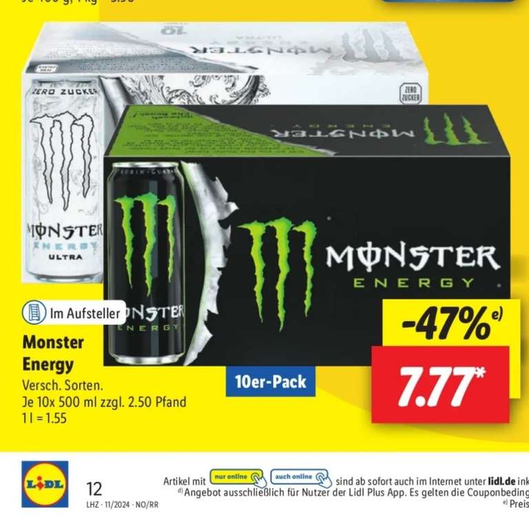 Monster Energy 10er Pack Lidl Lokal