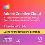 PRIME Adobe Creative Cloud All Apps | Student und Teacher | 1 Jahr | PC/Mac | Download