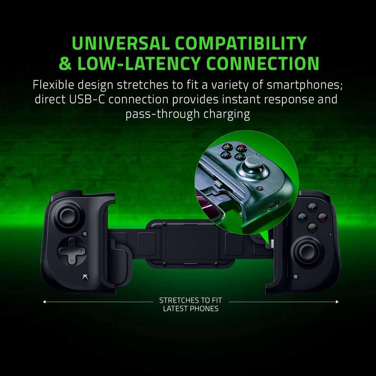 Razer Kishi Universal Game Controller für Android V1 (Xbox-Layout, USB-C)