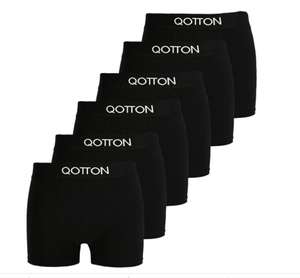 6er Pack Qotton Boxershorts Herren (Gr. S - XXL, in 6x schwarz oder 2x schwarz/2x weiß/2x grau, ohne kratzendes Etikett)