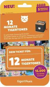 Tigerticket 12 Monate - Aktuell für 74,22€ bei BOL - Gutscheincode "SPIEL14"