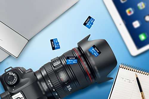 [Prime] Lexar 633x 128GB Micro SD Karte, microSDXC UHS-I Speicherkarte + SD-Adapter, Bis zu 100 MB/s Lesen, mit A1, C10, U3, V30