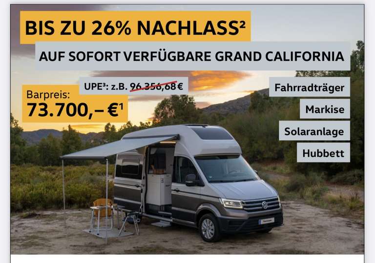 VW Grand California „Wohnmobil“ Camper