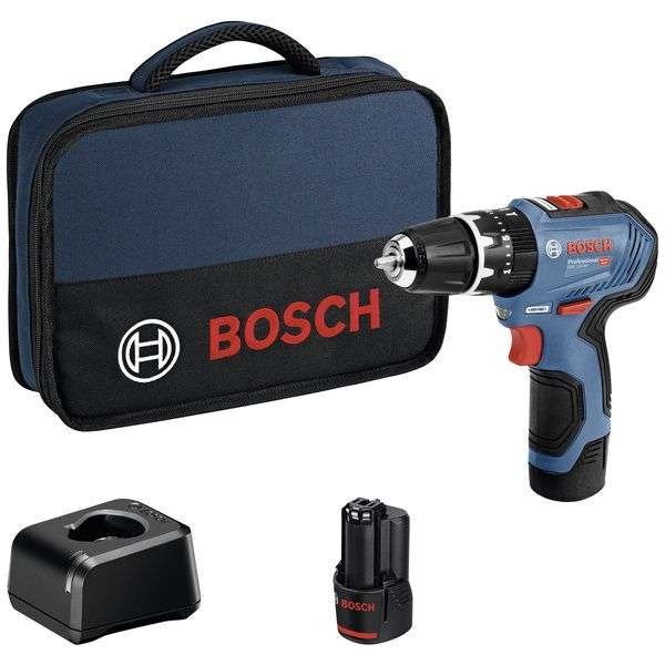 Bosch Professional GSB 12V-30 inkl. 2 Akkus und Ladegerät (B-Ware)