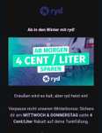 Ryd Pay 4 Cent/Liter Tank-Rabatt (HEM, Aral, uvm) 29. - 30.11
