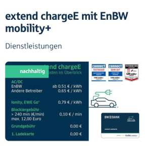 extend chargeE mit EnBW mobility+
