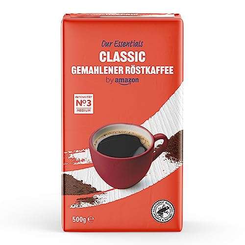 [Prime/Sparabo] Our Essentials Gemahlener Röstkaffee, 500g /4er-Pack