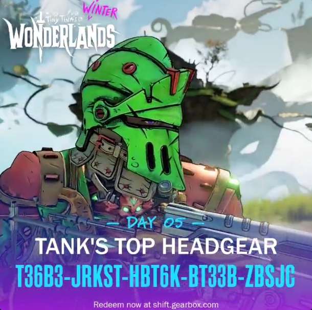 [PC, Xbox, Playstation] Tiny Tina's Wonderlands - Kopfzubehör Tanks Top