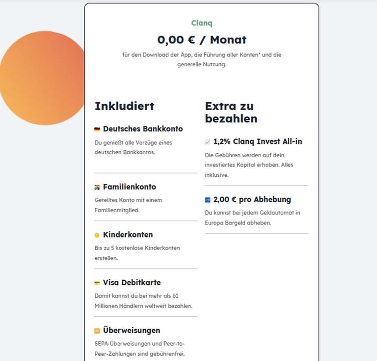 40€ GESCHENKT! Clanq Prepaid Bankkonto + gratis VISA Karte im Holz Design