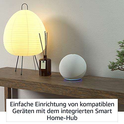 [Mit Prime] Echo (4. Generation) | Mit herausragendem Klang | Anthrazit + Philips Hue Smarte Lampe (E27)
