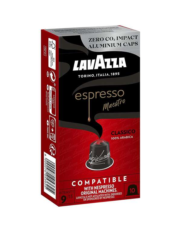 Lavazza Nespresso kompatible Kaffee Kapseln, 10er Pack, z.B. Tierra For Planet Bio-Organic, Arabica-Bohnen [Prime Spar-Abo]