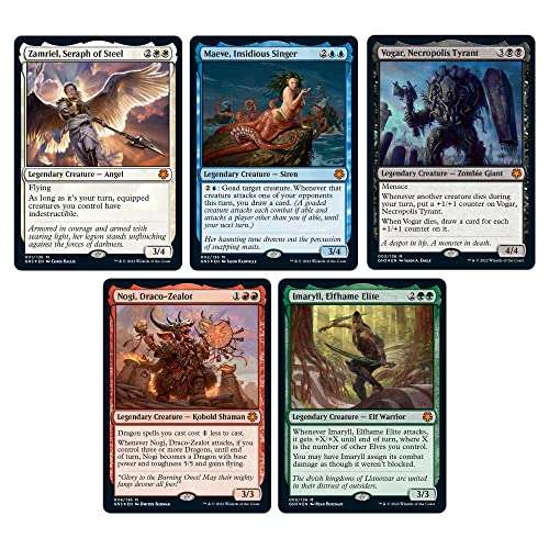  Magic: The Gathering Game Night Free-for All 2022 I Learn to  Play Magic with 5 Ready-to-Play Decks, 60 Cards Per Deck (300 Cards), Ages 13+, 2-5 Players