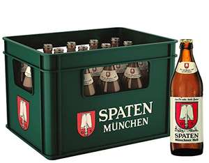 [ Amazon Prime Sparabo ] SPATEN Münchner Hell Flaschenbier, MEHRWEG im Kasten, Helles Bier aus München (20 x 0.5 l) zzgl. 3,10€ Pfand