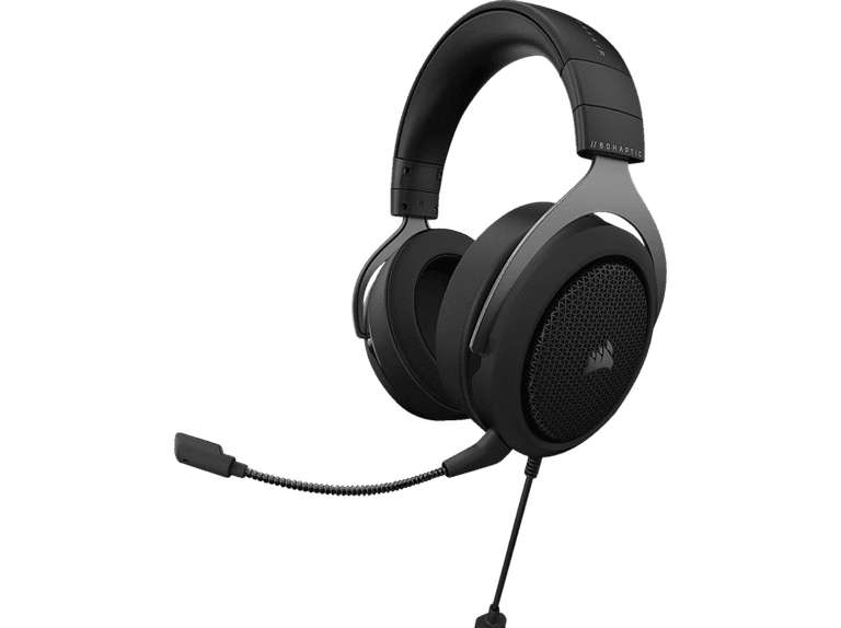 [Amazon/Saturn]Corsair Stereo Gaming Headset HS60 HAPTIC Eingebautes Mikrofon, Carbon, Kabelgebunden, Noice Cancelling