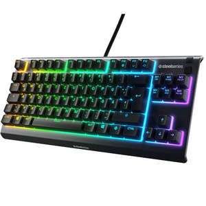 SteelSeries Apex 3 TKL Gaming-Tastatur mit 8-Zonen-RGB-Beleuchtung für 34,99€ (Amazon Prime & Saturn)