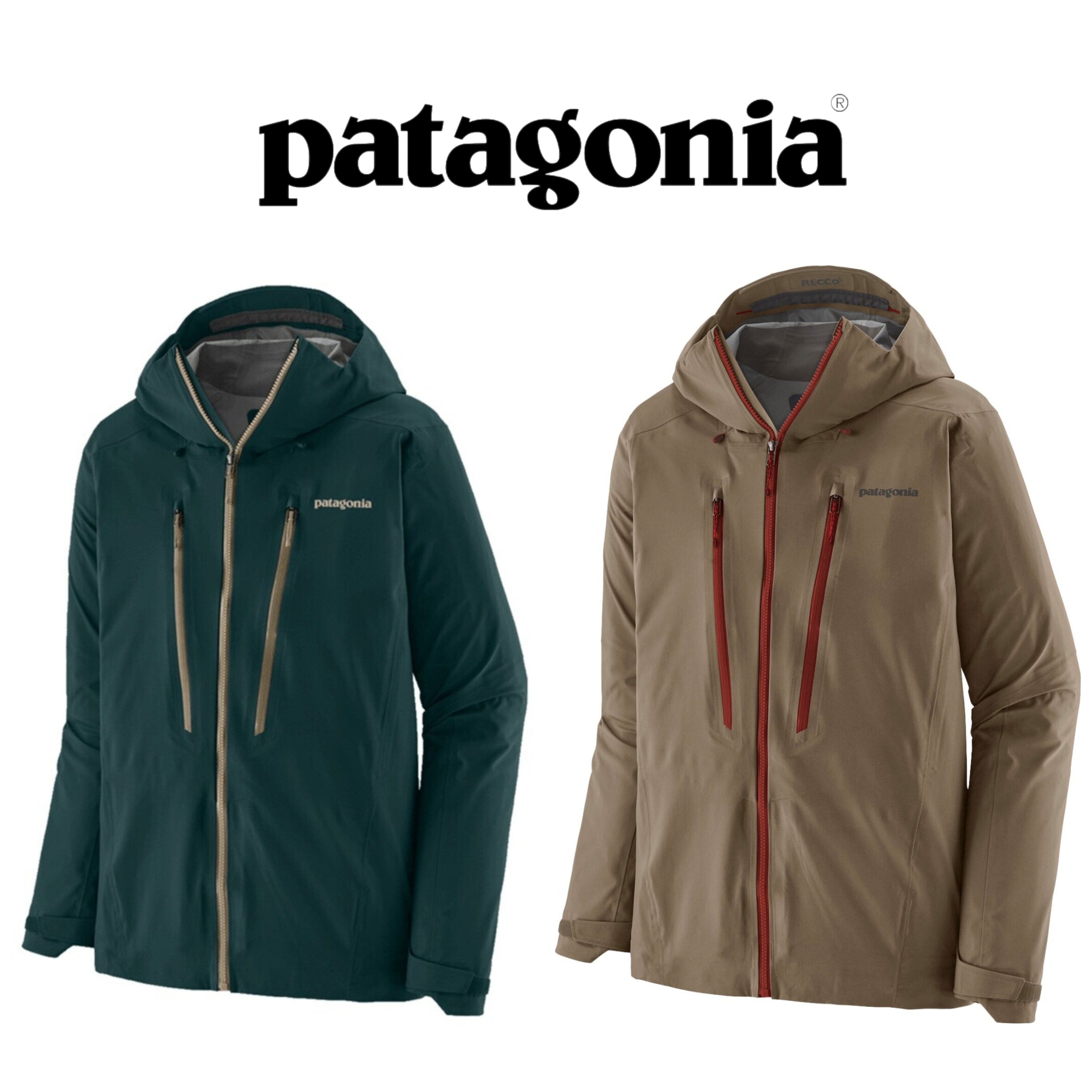 Patagonia Men's Stormstride Jacket - wasserdichte Hardshelljacke in cascade Green oder Marlow Brown (Größe XS-XL)