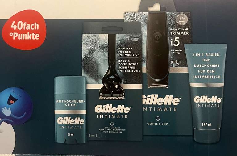 40fach PAYBACK Punkte auf Gillette Intimate Produkte (personalisiert)