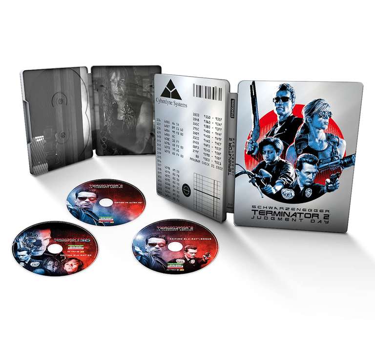 Terminator 2 / 30th Anniversary Steelbook Edition (4K UHD + 3D Blu-ray + 2D Blu-ray)