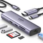 [AMAZON PRIME] UGREEN USB C Hub 7 in 1 USB C Adapter mit 4K 60Hz HDMI, Ethernet RJ45, 100W PD, SD&microSD, 2 USB A 5Gbps Datenports