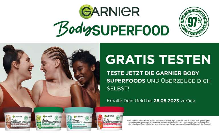 [GzG] Garnier Body Superfood Körperpflege Gratis Testen