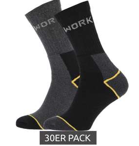 30er Pack STAPP Arbeits-Socken (Gr. 39-42 & 43-46, mit verstärkter Spitze und Ferse) für 33,33€ inkl. Versand (1,11€ pro Paar)