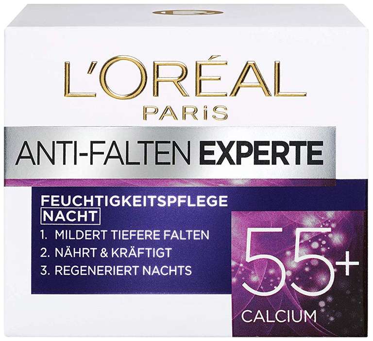Aktion "2 Artikel kaufen, 50% bei 1 sparen" auf L'Oréal Paris, z.B. 2 x Anti-Falten Experte Feuchtigkeitspflege Tag 50ml [Prime Spar-Abo]