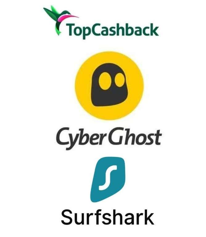 [Topcashback] 97% Cashback auf CyberGhost VPN | 100% Cashback auf Surfshark VPN (Neukunden)