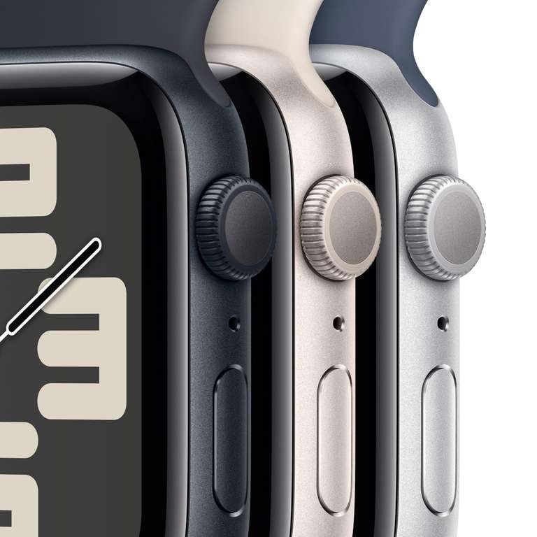 Apple Watch SE 2. Gen (2023) 44mm GPS Mitternacht mit Sport Loop Armband in Mitternacht