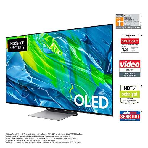 Samsung OLED-Fernseher GQ65S95BTXZG (2022, Smart TV) | Nach 250€ Cashback effektiv 1.619,15 Euro